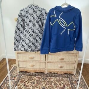 Under Armour Blue and Gray Kids Hoodies